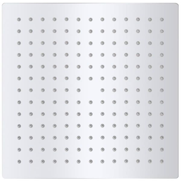 Душ пита, неръждаема стомана, квадратна форма, 25x25 cм