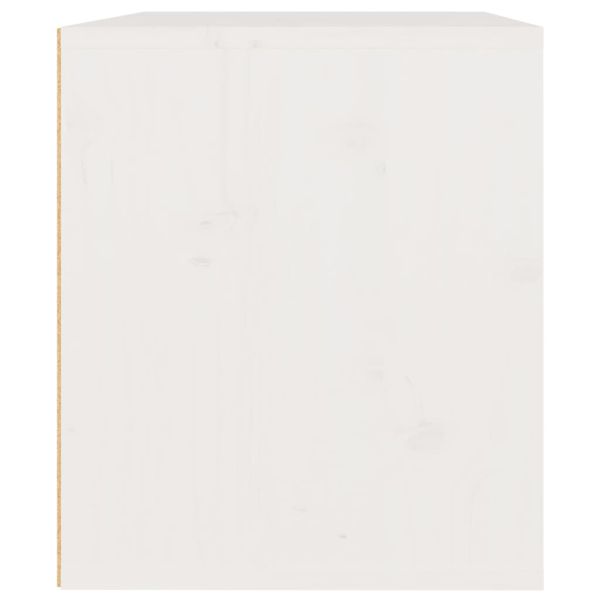 ТВ шкафове, 3 бр, бели, бор масив