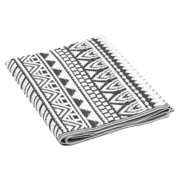 Килим за открито, ARAKIL черен, 160x230 см, PP