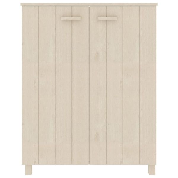 Шкаф за обувки HAMAR, меденокафяв, 85x40x108 см, бор масив