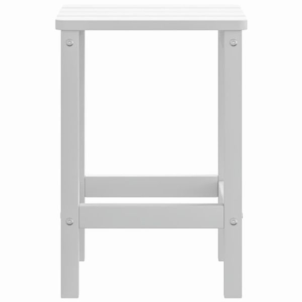 Градинска маса "Адирондак", бяла, 38x38x46 см, HDPE