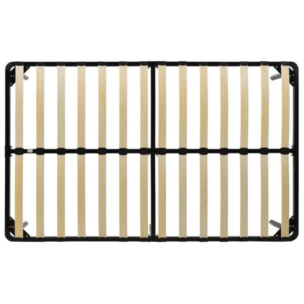 Рамка за легло, черна, метал, 160x200 см