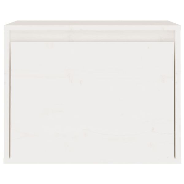 ТВ шкафове, 7 бр, бели, бор масив