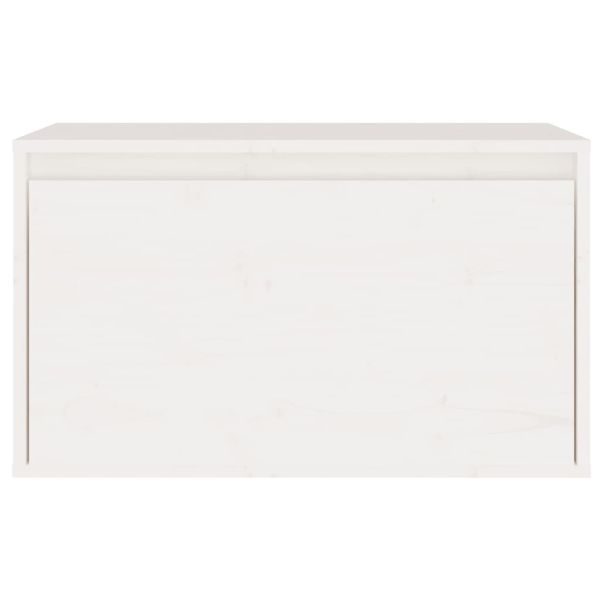 ТВ шкафове, 7 бр, бели, бор масив