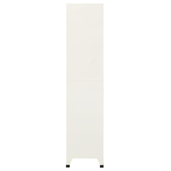 Заключващ се шкаф, сиво и синьо, 90x40x180 см, стомана