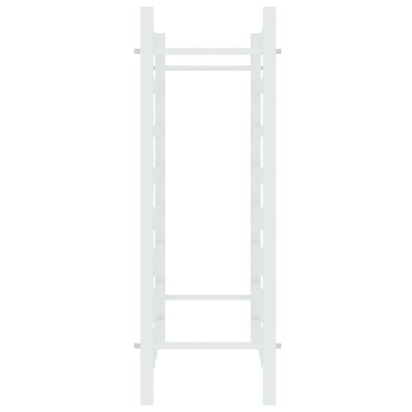 Стойка за вино за 48 бутилки, бяла, метал