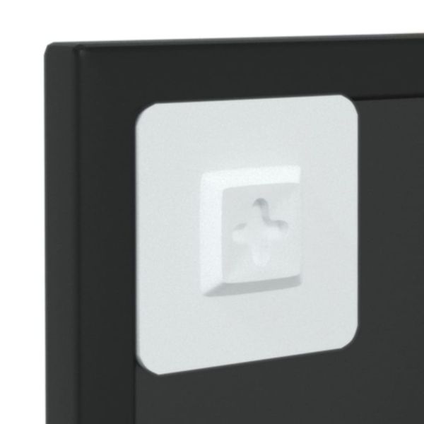 Огледало за стена, черно, 60x40 см, метал