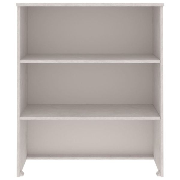 Надстройка за шкаф HAMAR, бяла, 85x35x100 см, бор масив