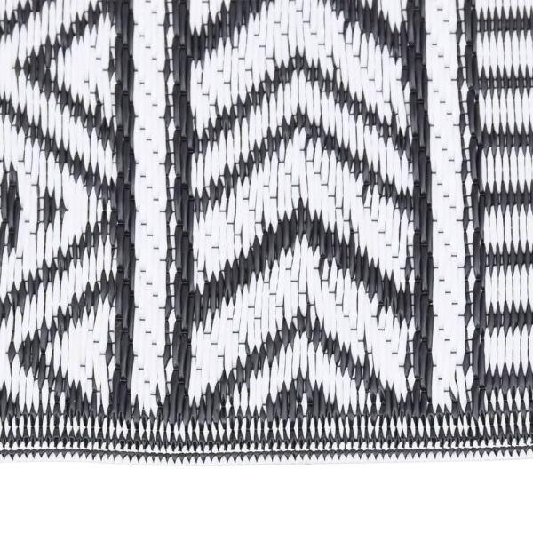 Килим за открито, ARAKIL черен, 190x290 см, PP