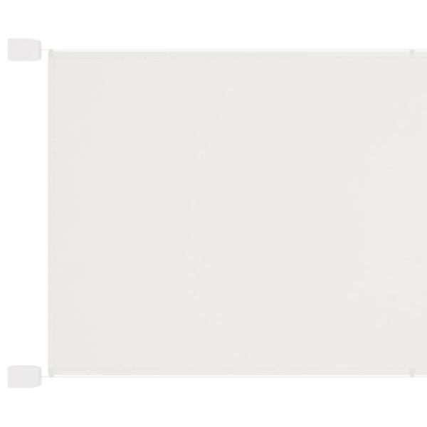 Вертикален сенник, бял, 140x800 см, оксфорд плат