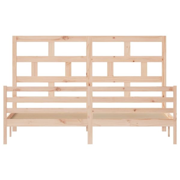 Рамка за легло, бор масив, 200x200 см