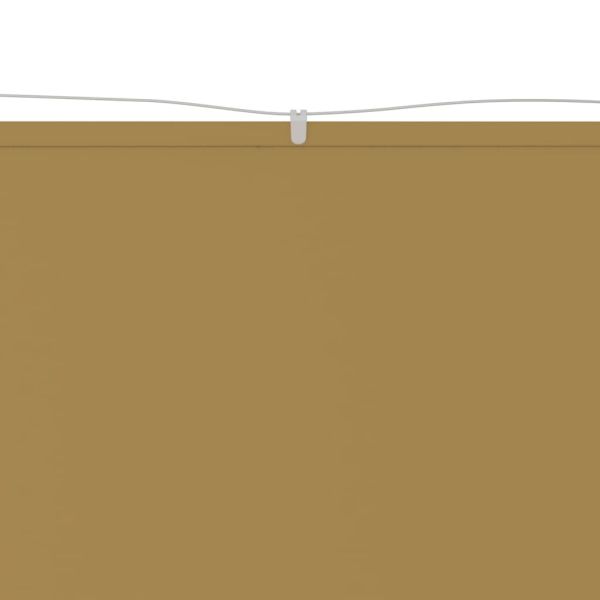 Вертикален сенник, бежов, 180x800 см, оксфорд плат