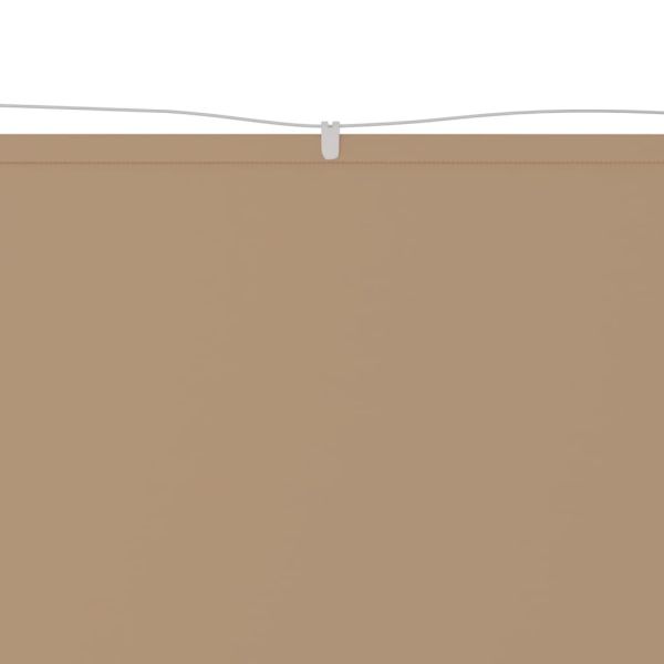 Вертикален сенник, таупе, 60x1000 см, оксфорд плат