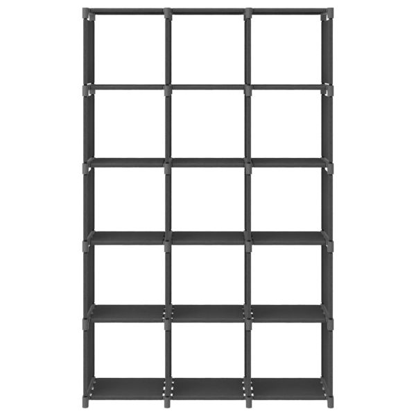 Органайзер с 15 отделения, сив, 103x30x175,5 см, плат