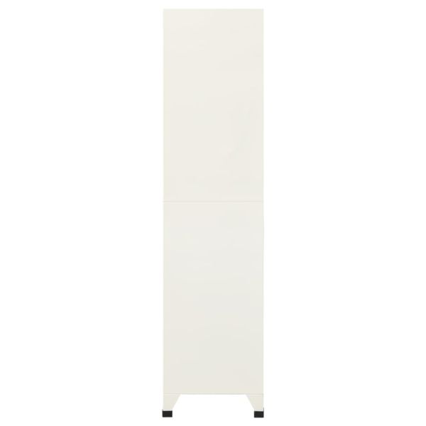 Заключващ се шкаф, сиво и синьо, 90x45x180 см, стомана