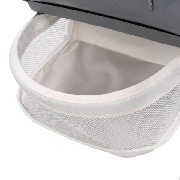 Високо бебешко столче за хранене, сиво