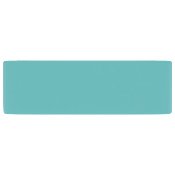 Луксозна мивка, матово светлозелена, 41x30x12 см, керамика