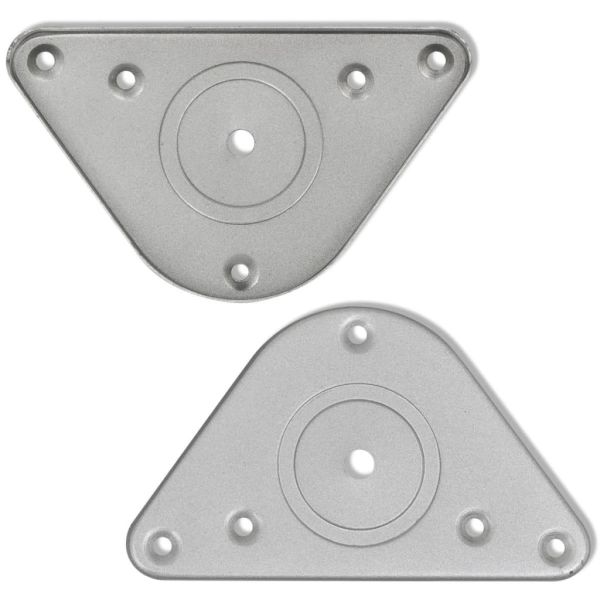 4 крака за регулиране на височината на маси, хром, 710 мм