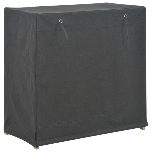 Шкаф за обувки с покривало, сив, 79x40x80 см, плат