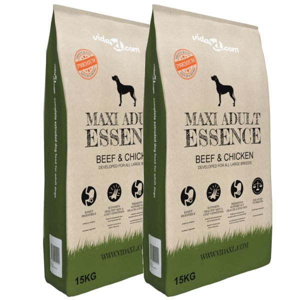 Храна за кучета Maxi Adult Essence Beef &amp; Chicken 2 бр 30 кг