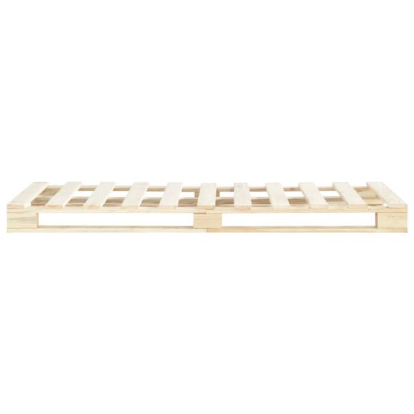 Палетна рамка за легло, бор масив, 120х200 см