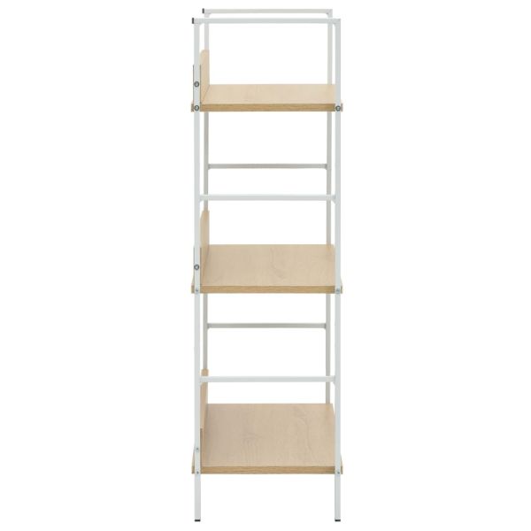 Библиотека с 3 рафта, дъб, 60x27,6x90,5 см, инженерно дърво