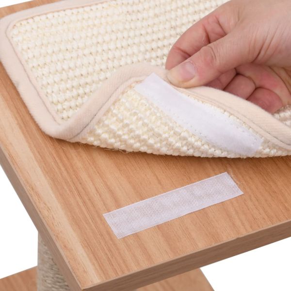 Котешко дърво със сизалени стълбове, подложка, 123 см