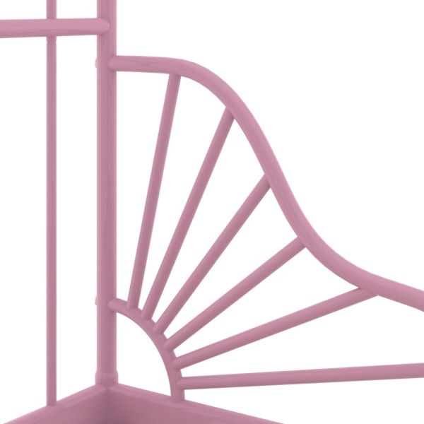 Рамка за разтегателно легло, розова, метал, 80x130/200 cм