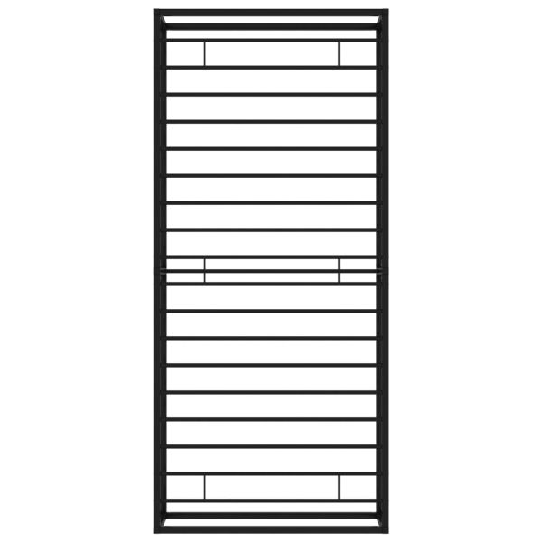 Рамка за легло, черна, метал, 100x200 cм