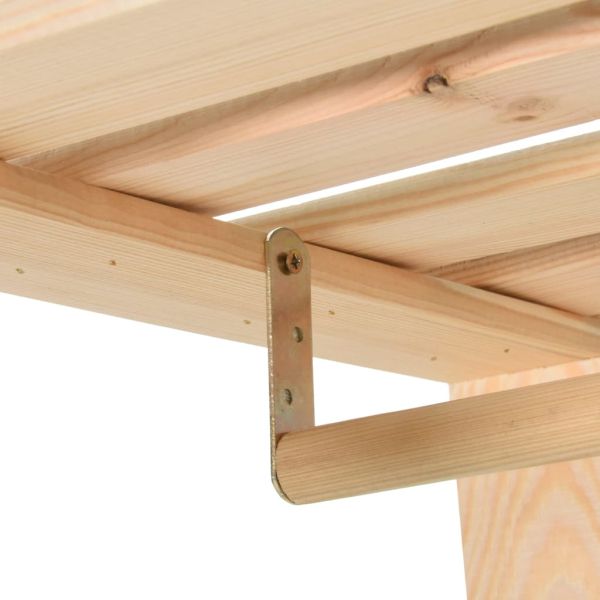 Щендер за дрехи, 110x38x170 см, борово дърво масив