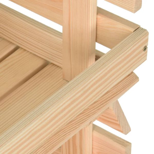 Количка за зеленчуци, 57x30x80 см, борово дърво масив