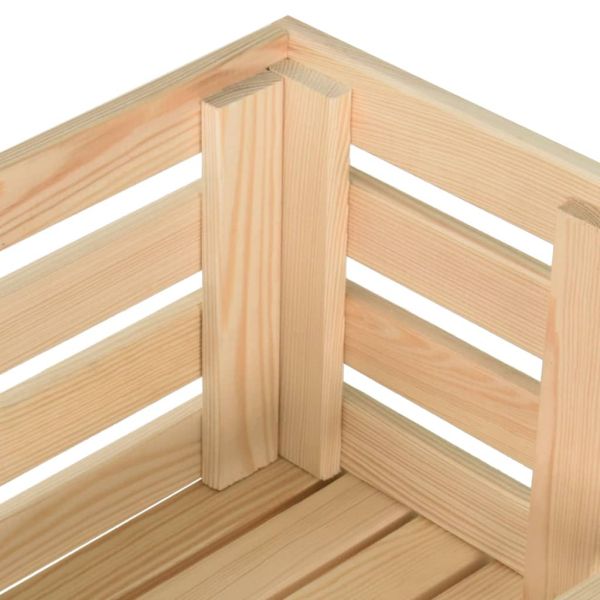 Количка за зеленчуци, 57x30x80 см, борово дърво масив