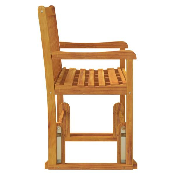 Градинска люлееща се пейка, 110 cм, акациево дърво масив