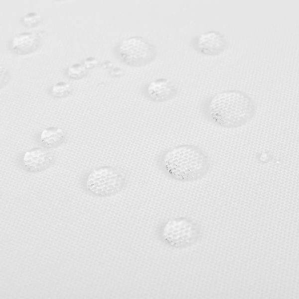 Покривки за маса, бели, 5 бр, 130 x 130 см