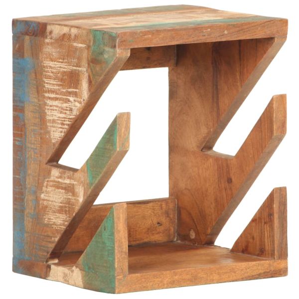 Стенна стойка за скейтборд 25x20x30 см регенерирано дърво масив