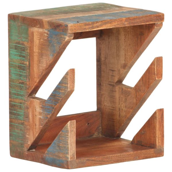 Стенна стойка за скейтборд 25x20x30 см регенерирано дърво масив