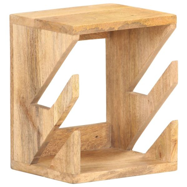 Стенна стойка за скейтборд, 25x20x30 см, манго масив