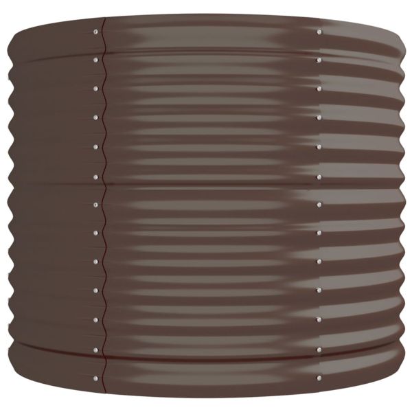 Градинска повдигната леха поцинкована стомана кафяво