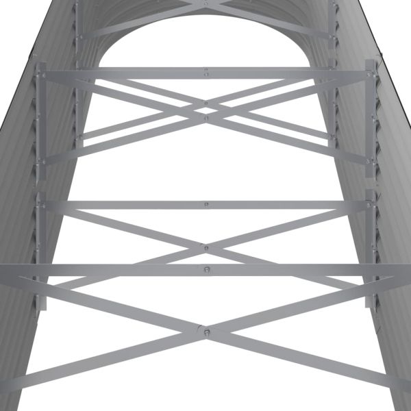 Градинска повдигната леха поцинкована стомана антрацит