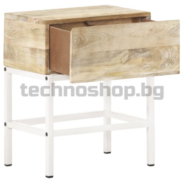 Нощна масичка, 40x30x50 см, мангово дърво масив