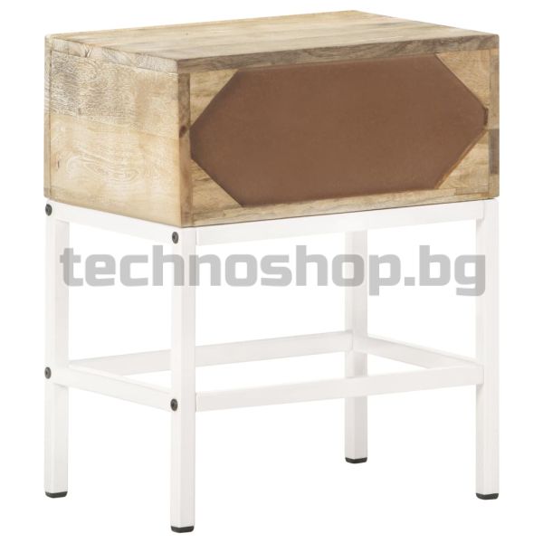 Нощна масичка, 40x30x50 см, мангово дърво масив