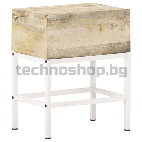 Нощна масичка, 40x30x50 см, мангово дърво масив