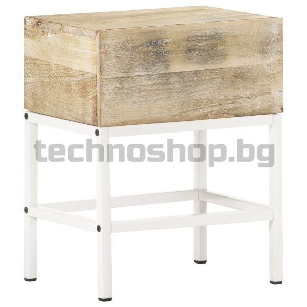 Нощна масичка, 40x30x50 см, мангово дърво масив