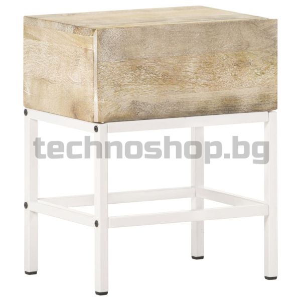 Нощна масичка, 40x30x50 см, мангово дърво масив