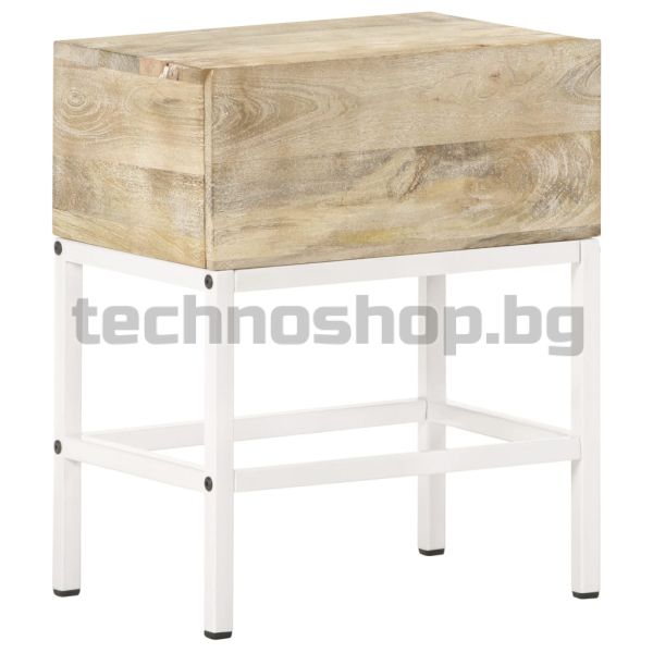 Нощна масичка, 40x30x50 см, мангово дърво масив