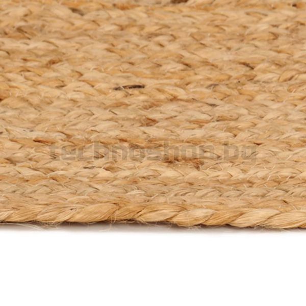 Плетен килим, юта, 210 см, кръгъл