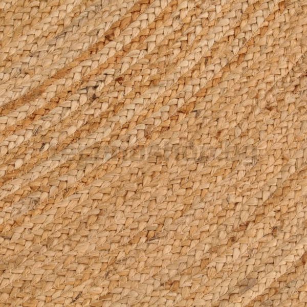 Плетен килим, юта, 210 см, кръгъл