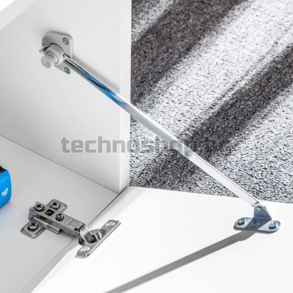 ТВ секция от 5 части с LED осветление, черен гланц