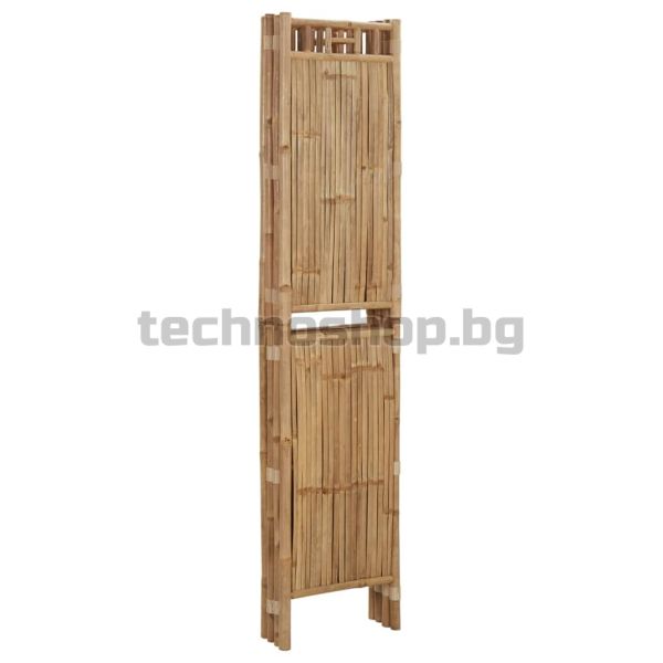 Параван за стая, 4 панела, бамбук, 160x180 см