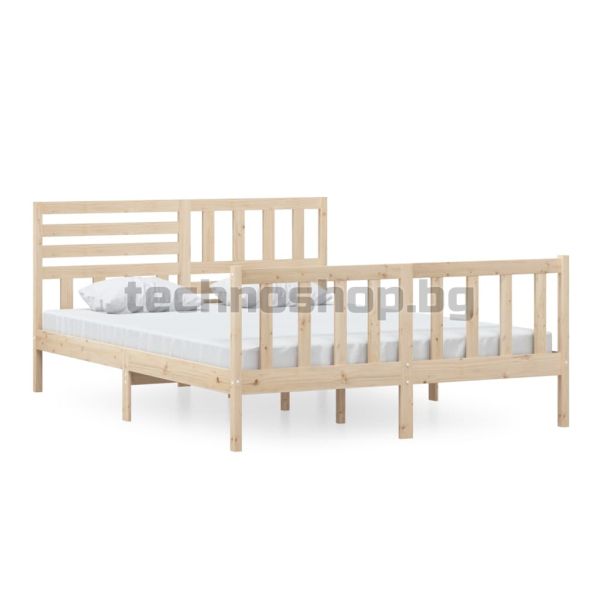 рамка за легло 150x200 см King Size масивно дърво